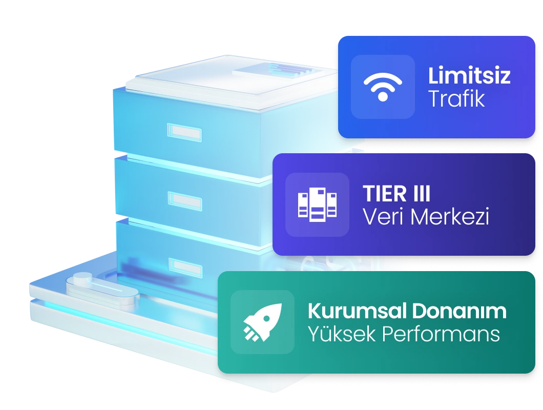 Fiziksel sunucu - Intel Xeon işlemciler ve NVMe SSD ile yüksek performans