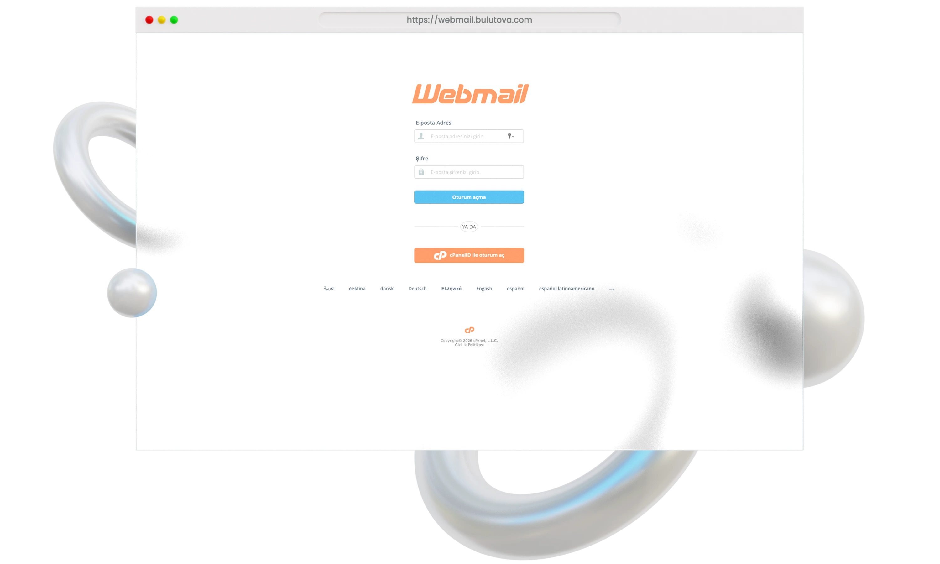 Webmail Arayüzü